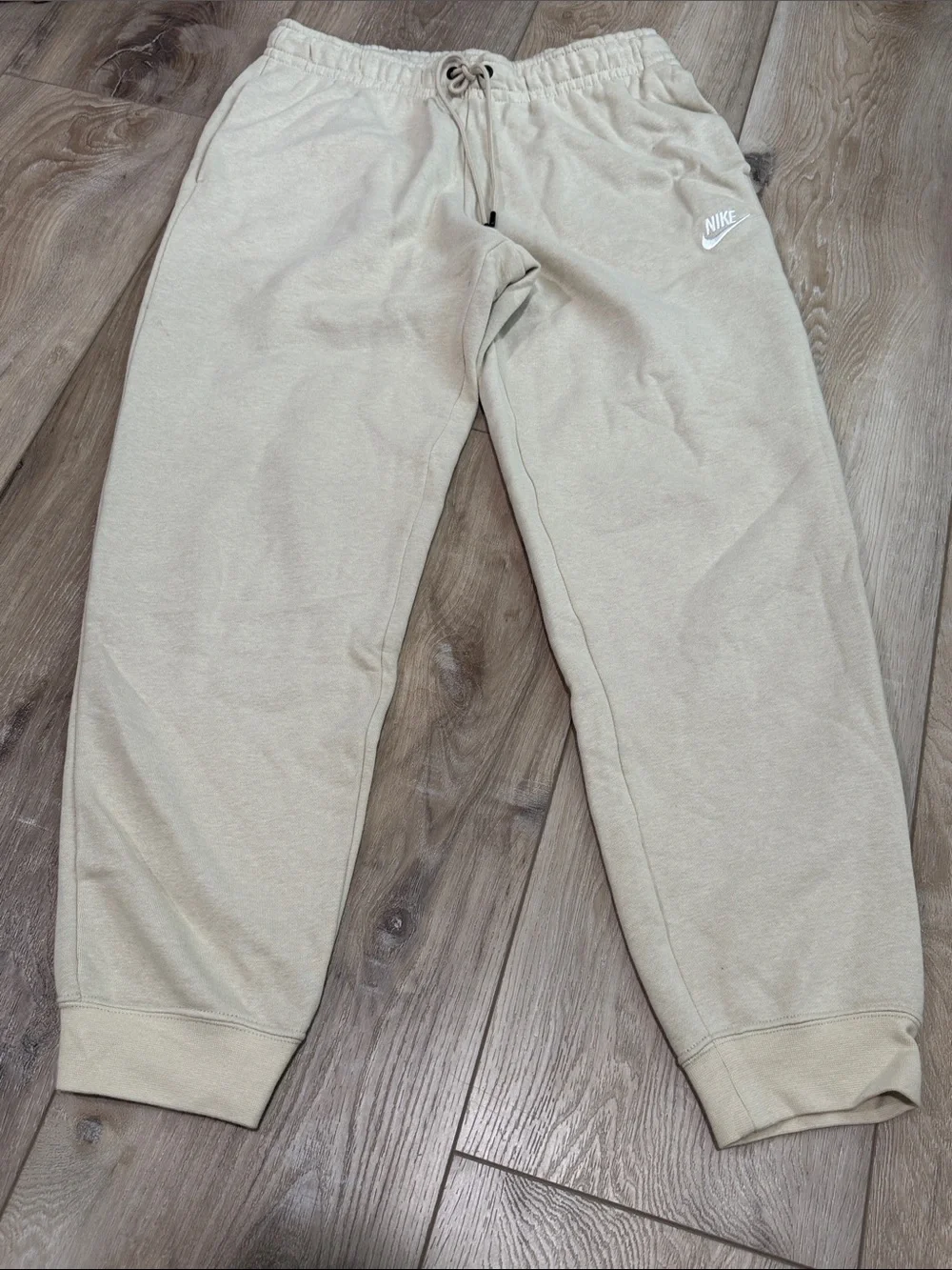 Nike Women’s Tan/Beige Joggers with Drawstring
